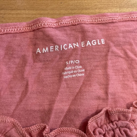 American Eagle Mauve pink ruffle tank - Picture 3 of 5